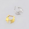 ORNATE CURVED WING DESIGN SEPTUM CLICKER RING 316L SURGICAL STEEL